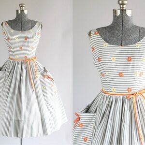 1960s cotton dress by Dorothy Lee of Miami